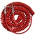BULLET CABLE 30FT Red Coil Guitar Cable
