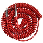 BULLET CABLE 30FT Red Coil Guitar Cable
