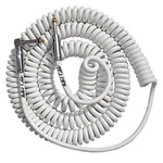 BULLET CABLE 30FT White Coil Guitar Cable
