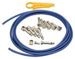 LAVA CABLE Mini ELC Solderless Pedalboard Kit Blue w Nickel Connectors